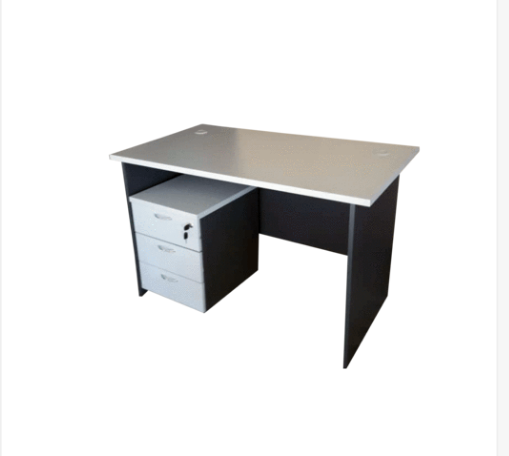 Grit Series -4ft Office Table with mobile drawer (Copy) Office Largelife Furnitures