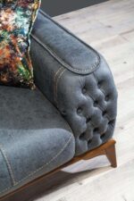 Ambience IX Series Premium 7 Seater Chesterfield Sofa Set (3+2+1+1) - Image 2
