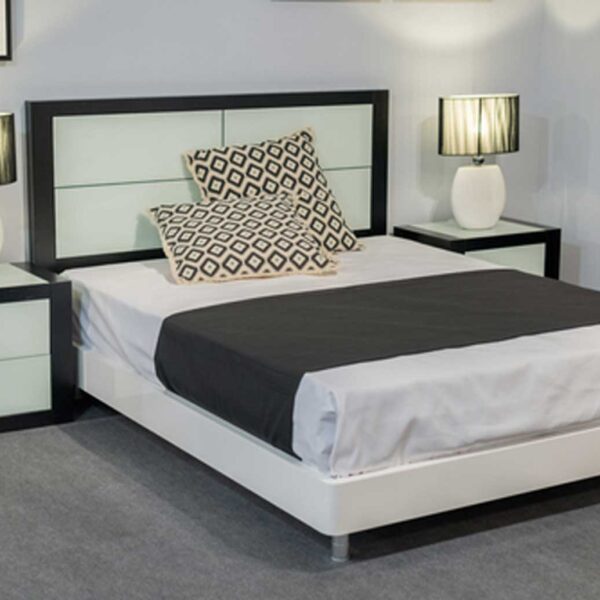 Adorable Series 021 – King Size ( 6ft by 6ft)  Bed Frame  With 2 Night Stands