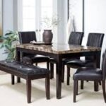 Aspire Series – 6 Seater Dining Set with Marble Table Top