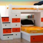Glorious Kids Room Set 012 – 2 in 1 Bed Frame (Triple Layer)