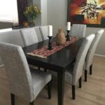 Friendship  Series 6 Seater Upholstered Dining with Premium High Gloss Table Top Finish