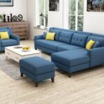 Arctic Series (Spacious) 5 Seater Sectional Sofa & Single Seater &  Ottoman + Centre Table