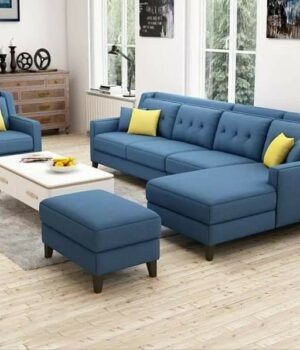 Arctic Series (Spacious) 5 Seater Sectional Sofa & Single Seater &  Ottoman + Centre Table Living Room Largelife Furnitures