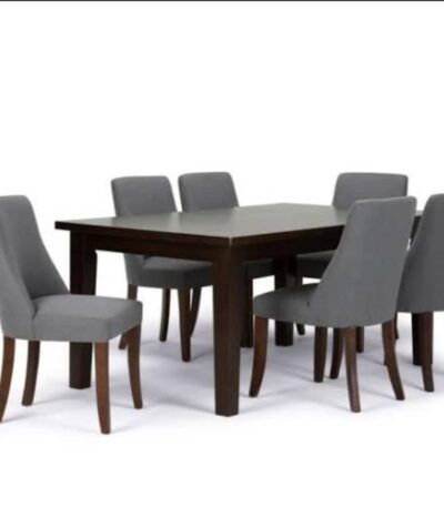 BetterLife Series 6 Seater Premium Leather upholstered Dining Set Dining Room Largelife Furnitures