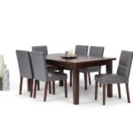 Alpha Series 6 Seater Premium Leather upholstered Dining Set
