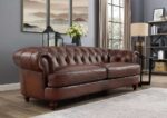 Hilton IX Series Genuine Italian Leather Premium Chesterfield Sofa Set. (3+2+1+1) Seaters + Ottoman - Image 3
