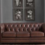Achievers' IV Series Genuine Italian Leather Premium Chesterfield Sofa Set (3+2+1+1) Seater