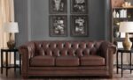 Achievers' IV Series Genuine Italian Leather Premium Chesterfield Sofa Set (3+2+1+1) Seater