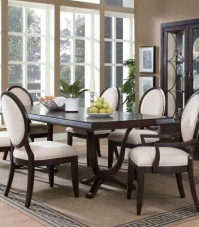 Palace V Series Elite 6 Seater (Mahogany) Dining Set Dining Room Largelife Furnitures