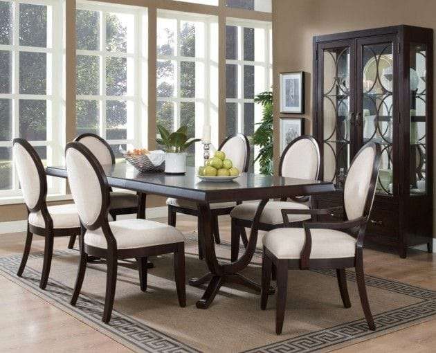 Palace V Series Elite 6 Seater (Mahogany) Dining Set Dining Room Largelife Furnitures