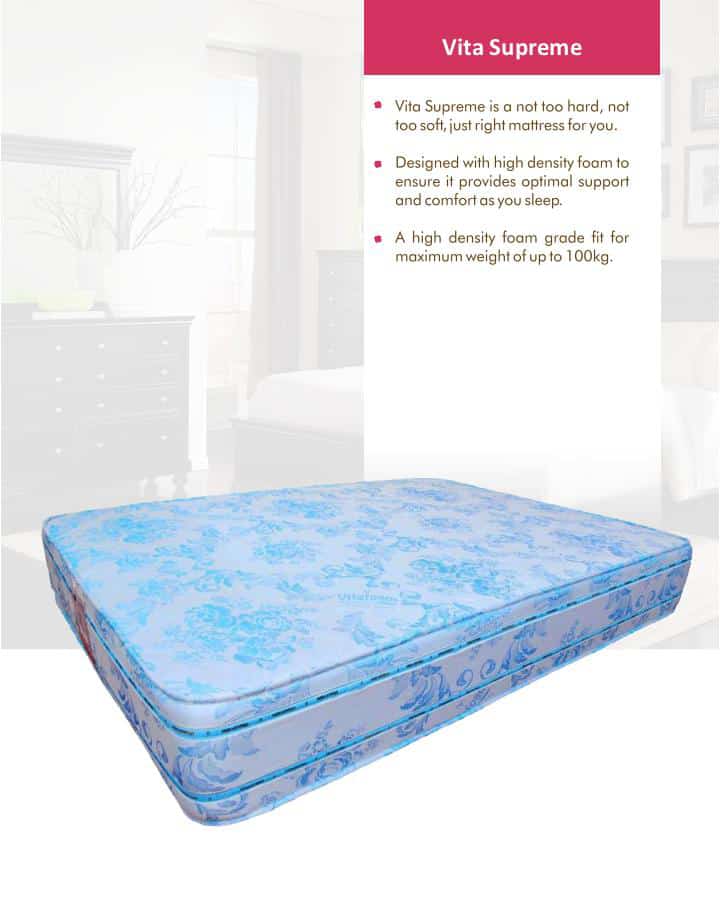 Genuine VitaFoam Supreme (Semi Orthopaedic )Mattresses – (7ft by 7ft by 10 inches thickness) Mattresses, Rugs & Lamps Largelife Furnitures