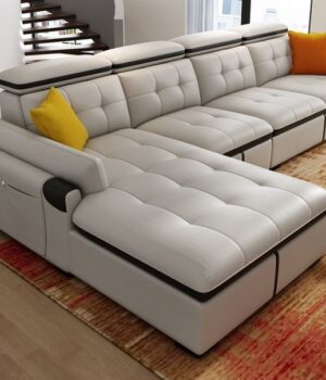 “Godman” Series 5 Seater L Shaped Sectional Sofa Living Room Largelife Furnitures