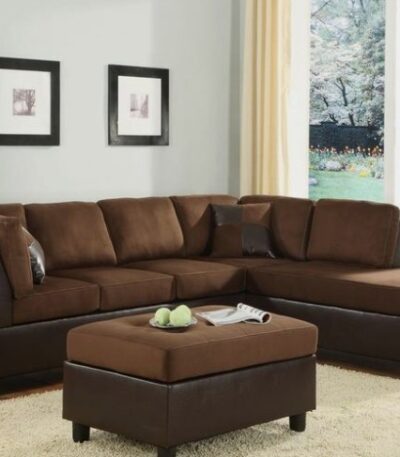 Gigi’s Spacious 5 Seater Sectional Sofa   Center Ottoman Living Room Largelife Furnitures
