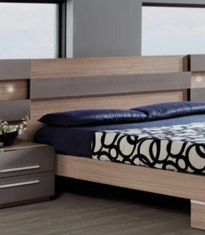 Ella’s 6×6 bed frame with 2 bedsides and Upholstered bedframe Bed Frames Largelife Furnitures