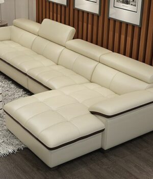 Abbot Series 5 Seater Sectional Premium Leather Sofa Living Room Largelife Furnitures