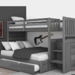 Omega IV Series 3 in 1 Bunk Bed with inbuilt (Storage Drawers) (100% HDF Finish)