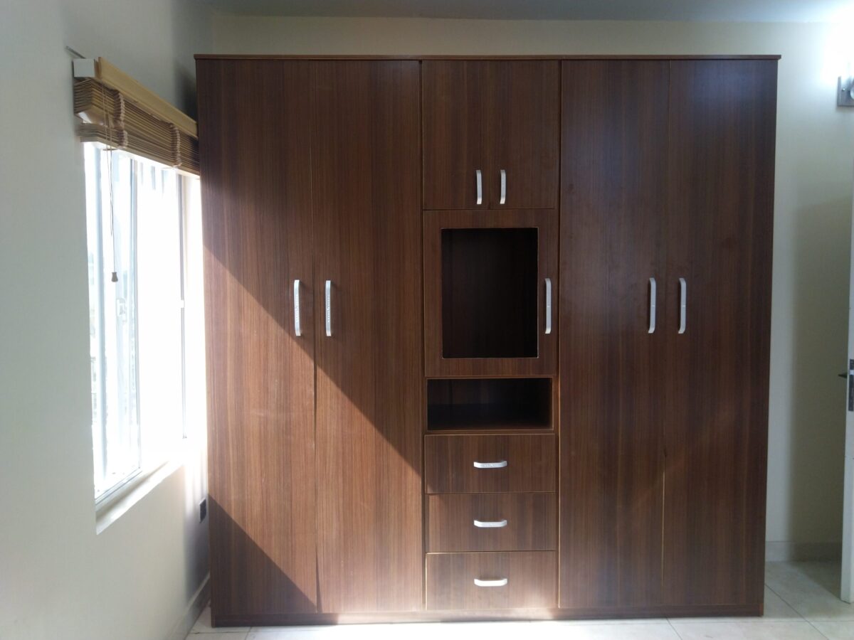 Makoy Series 8ft by 8ft Wardrobe (MDF FINISH) - Image 3