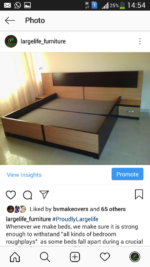 Morning Dew Series 6ft by 6ft Bedframe   2 Bedsides