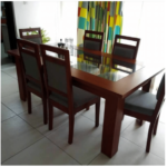 Crystal Series 6 Seater Dining Set