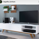 Favour Series TV Entertainment Unit (6ft Long) + 2pcs of Mini Hanging Wall shelves