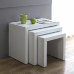Serene Series (Premium High Gloss) 3 in 1 Nested Stools