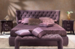 Abubakar Series (6ft by 6ft) KingSize Chesterfield Bedframe with 2 Premium Carved Bedsides and Footstool - Image 2
