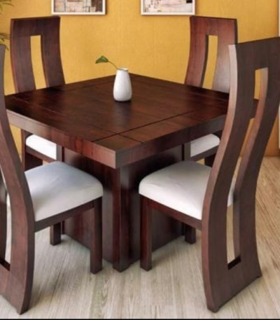 Adunni Series Premium 4 Seater Mahogany Dining Set Dining Room Largelife Furnitures