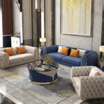 Affluent IV  Series Premium Leather 7 Seater Sofa Set (3+2+1+1 ) Seaters