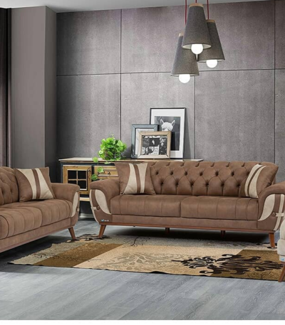 Antonio IV Series (Elite Luxury Class) **Genuine Leather** 7 Seater Chesterfield Sofa Set (3+2+1+1) Seaters Hot New Designs Largelife Furnitures