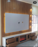 Bianca IV Series Elite TV Entertainment Media  Unit with *(Electric Fire Place)* 8ft by 8ft Height - Image 2