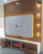Bianca IV Series Elite TV Entertainment Media  Unit with *(Electric Fire Place)* 8ft by 8ft Height - Image 3