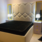 Alice IX Series Premium 6ft by 6ft Bedframe with 2 mirrored bedsides