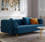 Adaobi Series (3,2,1,1) Premium Fabric 7 Seater Sofa Set (with Gold Legs) - Image 3