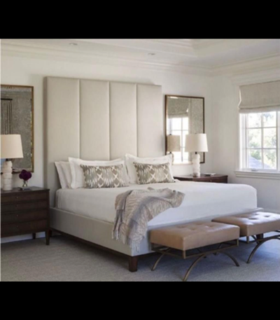 “Forward Ever” Series Premium 6ft by 6ft KingSize Bedframe & 2 Bedsides (With Mirrors) & 2 footstools Bed Frames Largelife Furnitures