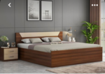 AdeGoke Series 6ft by 6ft KingSize Bedframe with 2 Bedsides