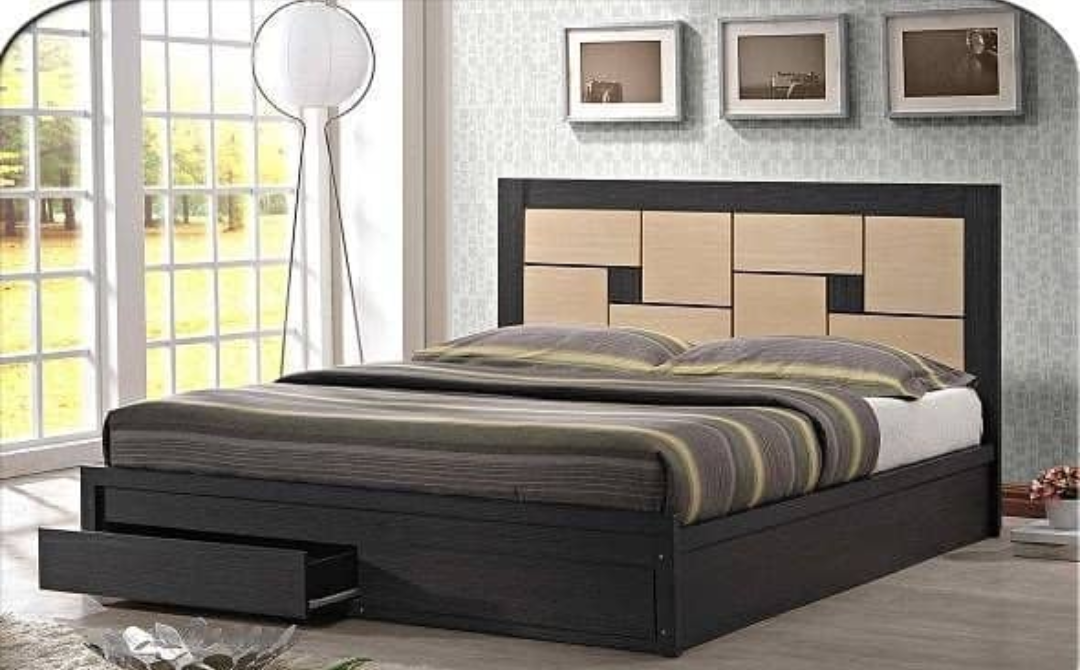 Screenshot_20230118-1046212.png Checkers Series IV 6ft by 6ft KingSize Bedframe with 2 Bedsides & inbuilt drawers - Image 1