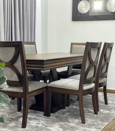 Peace IV Series – Premium Elite Mahogany Finish 6 Seater Dining Set Dining Room Largelife Furnitures