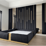 Adannaya series Premium Elite 6ft by 6ft Master Bedframe with mirror and 2 bedsides