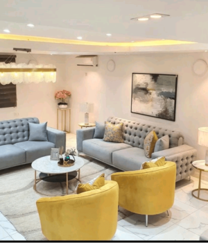 Abass IV SERIES Premium 7 Seater Chesterfield Sofa Set (3+2+1+1) Living Room Largelife Furnitures