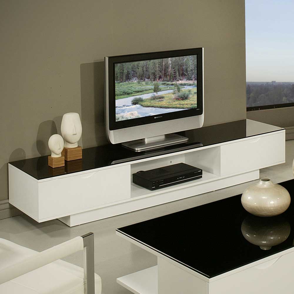 TV Entertainment Unit 4 (180cm by 40cm by H 43cm) With PremiumGloss Top Finishing) Living Room Largelife Furnitures