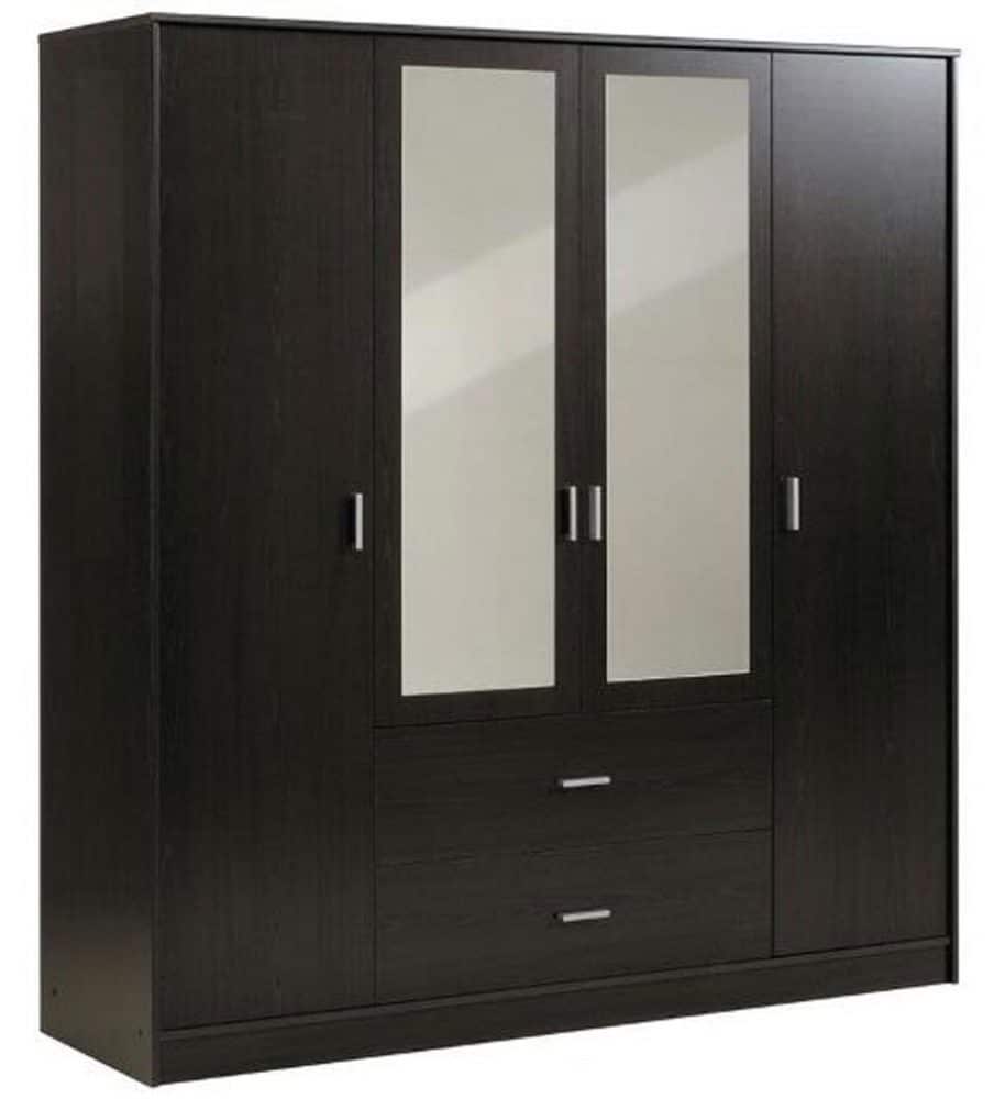 Wardrobe Series 002 – 4 Door 200cm by 62cm by H 220cm (MDF FINISH) Bedroom Largelife Furnitures