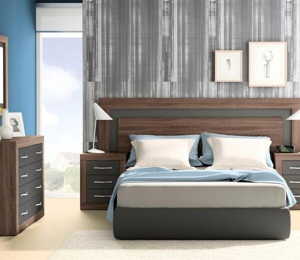 "Goodness IV" Series 6ft by 6ft KingSize Bedframe & 2 Bedsides