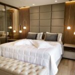 Allure IV Series Premium Cladding 6ft by 6ft Kingsize Bedframe with Bedsides &Ottoman