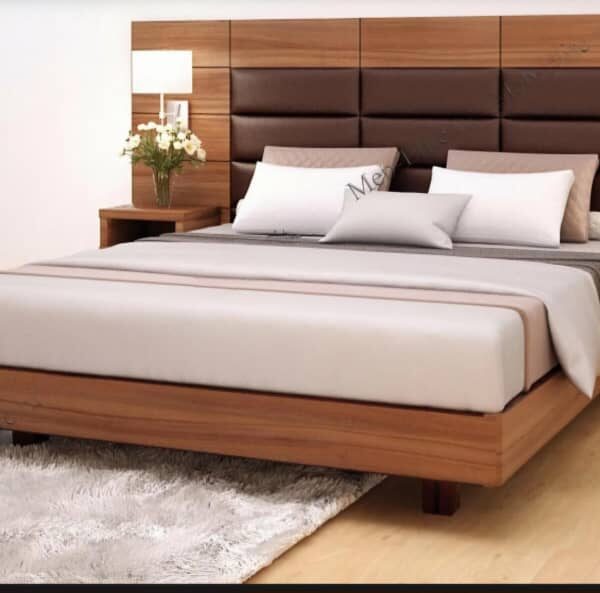 "Ambrose IV" Series Premium Elite 6ft by 6ft KingSize Bedframe with 2 Lights