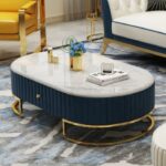 Acorn IV Series  Centre Table (With Premium Quartz Marble Top)