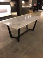 "Happiness Series IX" Premium 8 Seater Dining Set With Premium Quartz Marble Top Finish - Image 2