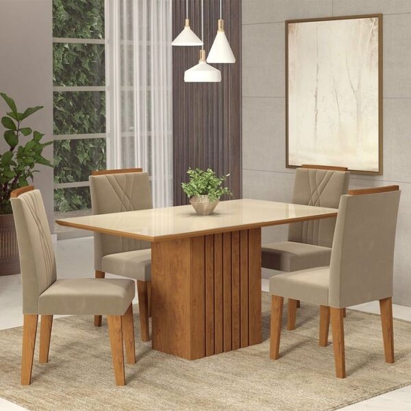 Adaugo IV Premium Series 4 Seater Fabric Dining set