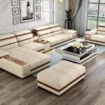 """""Hakuna Matata"""""" Series  Premium Leather 6 Seater  Sectional sofa Set + Single Seater + Ottoman + Centre Table