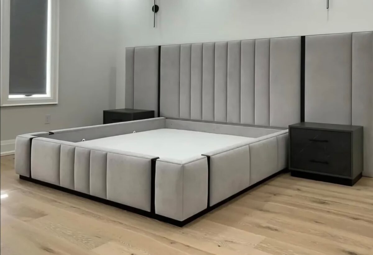 """"Deep Ocean Series"""" Premium Fabric 6ft by 6ft KingSize Bedframe + 2 Bedframes - Image 3